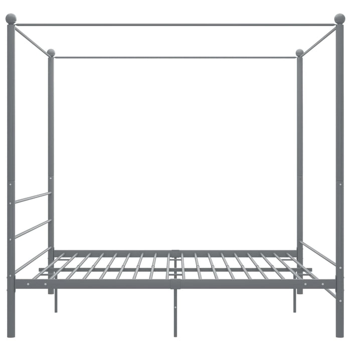 Cadru de pat cu baldachin, gri, 180x200 cm, metal - WALTI WALTI
