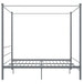 Cadru de pat cu baldachin, gri, 180x200 cm, metal - WALTI WALTI