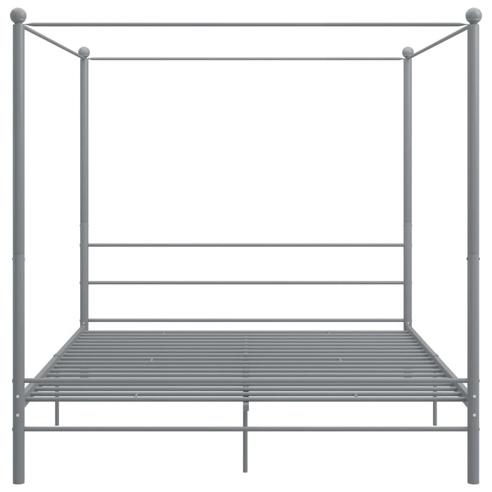 Cadru de pat cu baldachin, gri, 180x200 cm, metal - WALTI WALTI