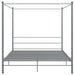 Cadru de pat cu baldachin, gri, 180x200 cm, metal - WALTI WALTI