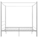 Cadru de pat cu baldachin, alb, 200x200 cm, metal - WALTI WALTI