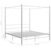 Cadru de pat cu baldachin, alb, 200x200 cm, metal - WALTI WALTI