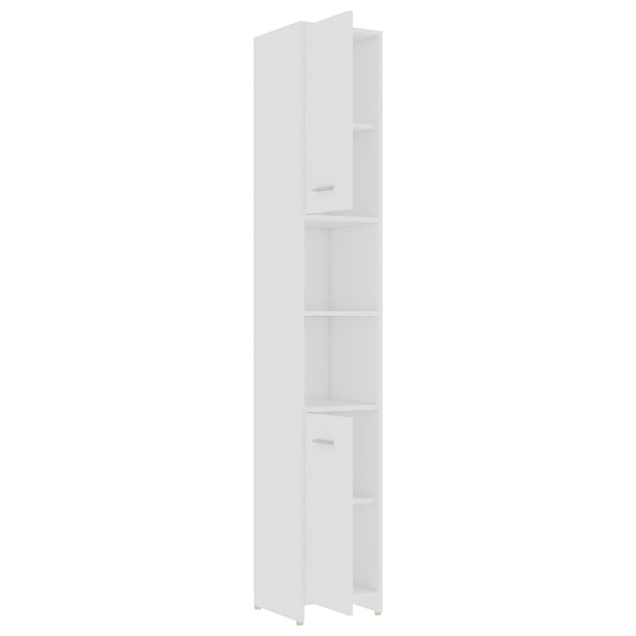 Set mobilier de baie, 4 piese, alb, lemn prelucrat WALTI