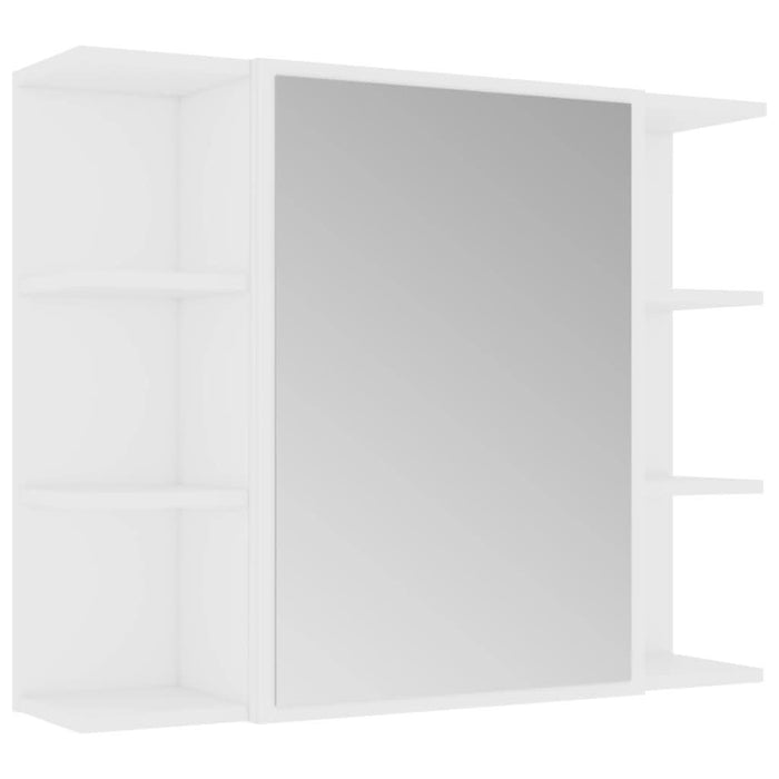 Set mobilier de baie, 4 piese, alb, lemn prelucrat - WALTI WALTI