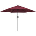 Umbrelă de soare de grădină, stâlp metalic, roșu bordo, 300 cm - WALTI WALTI