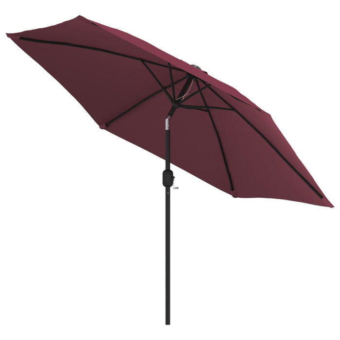 Umbrelă de soare de grădină, stâlp metalic, roșu bordo, 300 cm - WALTI WALTI