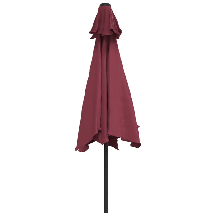 Umbrelă de soare de grădină, stâlp metalic, roșu bordo, 300 cm - WALTI WALTI