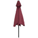Umbrelă de soare de grădină, stâlp metalic, roșu bordo, 300 cm - WALTI WALTI
