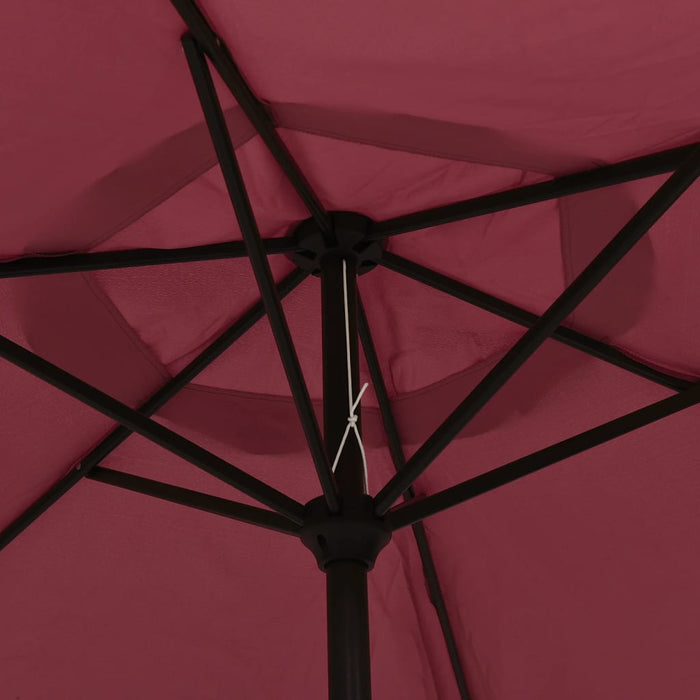 Umbrelă de soare de grădină, stâlp metalic, roșu bordo, 300 cm - WALTI WALTI