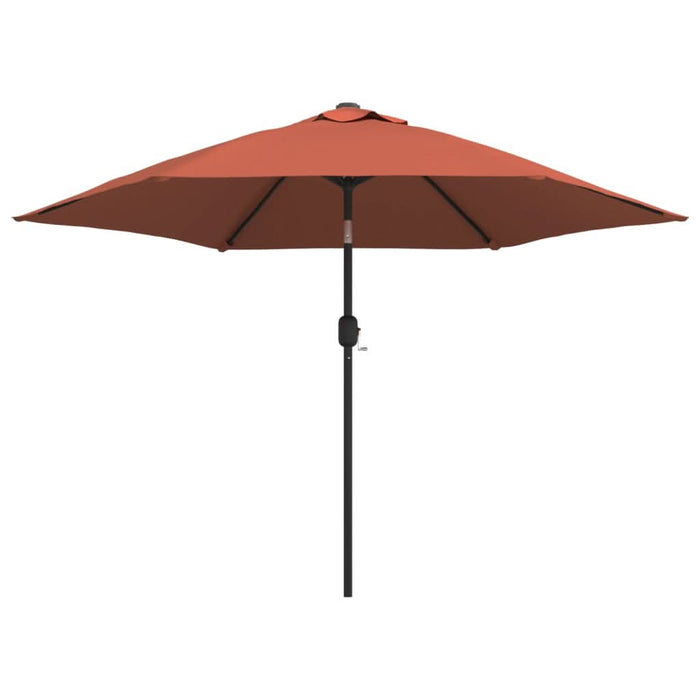 Umbrelă de soare de grădină, stâlp metalic, cărămiziu, 300 cm - WALTI WALTI
