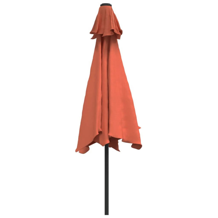 Umbrelă de soare de grădină, stâlp metalic, cărămiziu, 300 cm - WALTI WALTI