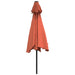 Umbrelă de soare de grădină, stâlp metalic, cărămiziu, 300 cm - WALTI WALTI