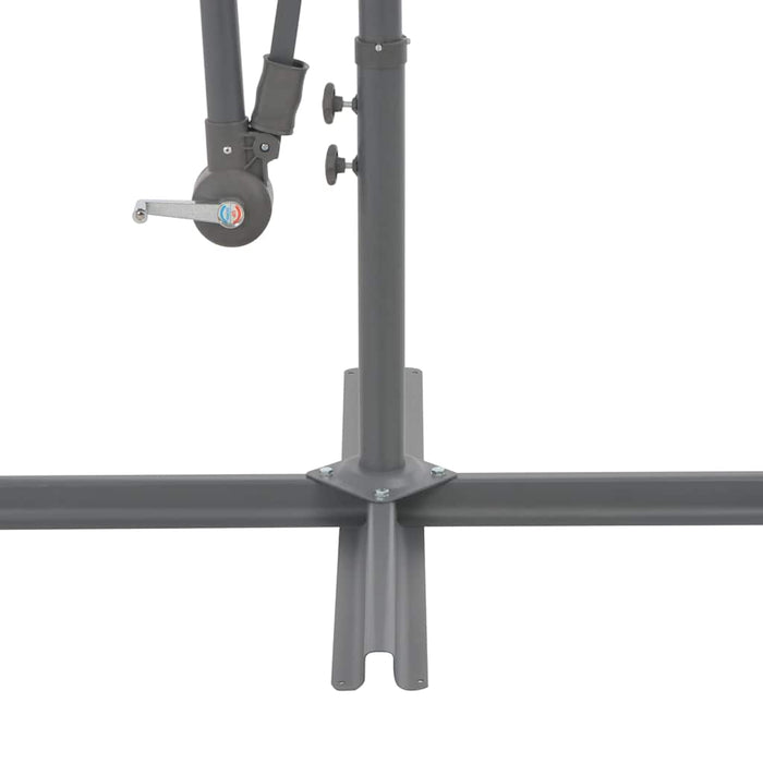 Umbrelă în consolă cu stâlp din aluminiu, roșu bordo, 300 cm WALTI