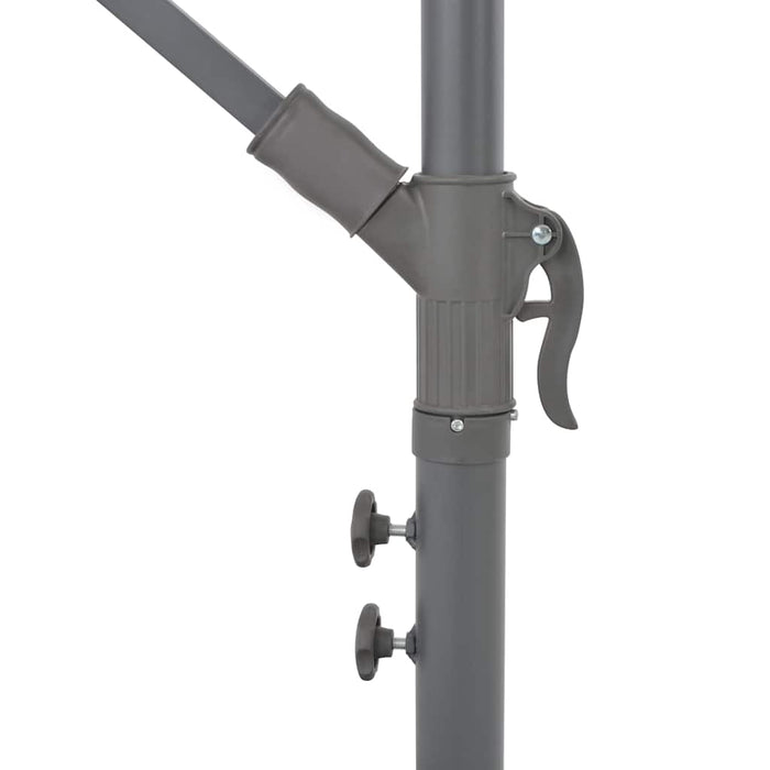 Umbrelă în consolă cu stâlp din aluminiu, roșu bordo, 300 cm WALTI