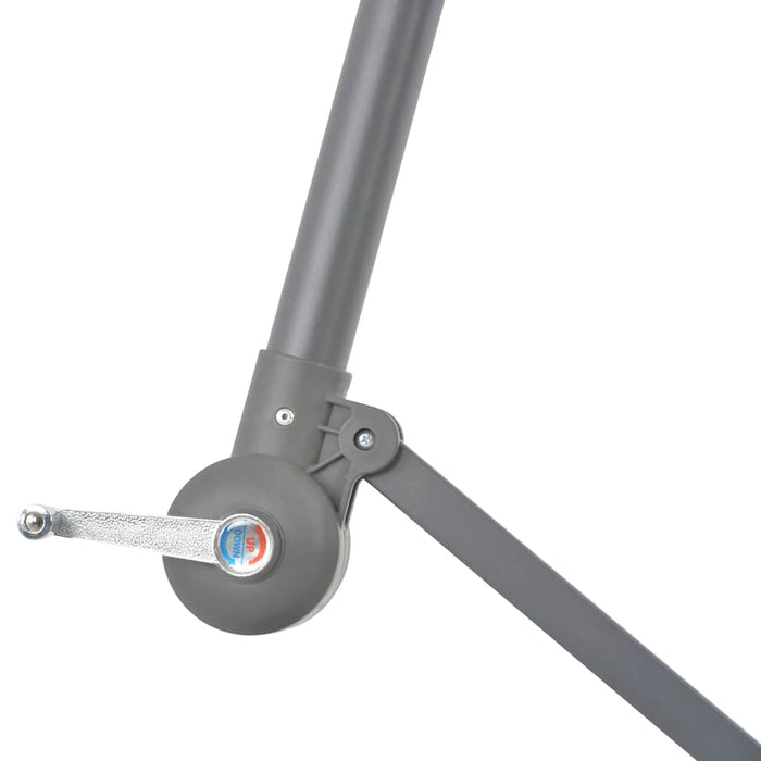 Umbrelă în consolă cu stâlp din aluminiu, roșu bordo, 300 cm WALTI