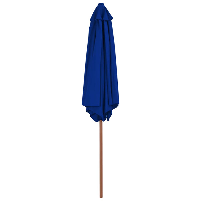 Umbrelă de soare de grădină cu stâlp din lemn, albastru, 270 cm - WALTI WALTI