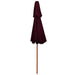 Umbrelă de soare dublă, stâlp din lemn, roșu bordo, 270 cm - WALTI WALTI