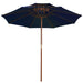 Umbrelă de soare dublă, stâlp din lemn, albastru, 270 cm - WALTI WALTI