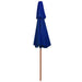 Umbrelă de soare dublă, stâlp din lemn, albastru, 270 cm - WALTI WALTI