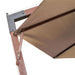 Umbrelă suspendată cu stâlp, gri taupe, 3,5x2,9 m, lemn de brad - WALTI WALTI