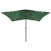 Umbrelă de soare cu stâlp din oțel & LED-uri, verde, 2x3 m - WALTI WALTI