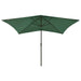 Umbrelă de soare cu stâlp din oțel & LED-uri, verde, 2x3 m - WALTI WALTI