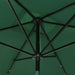 Umbrelă de soare cu stâlp din oțel & LED-uri, verde, 2x3 m - WALTI WALTI