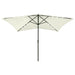 Umbrelă de soare cu stâlp din oțel & LED-uri, nisipiu, 2x3 m - WALTI WALTI