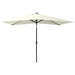 Umbrelă de soare cu stâlp din oțel & LED-uri, nisipiu, 2x3 m - WALTI WALTI