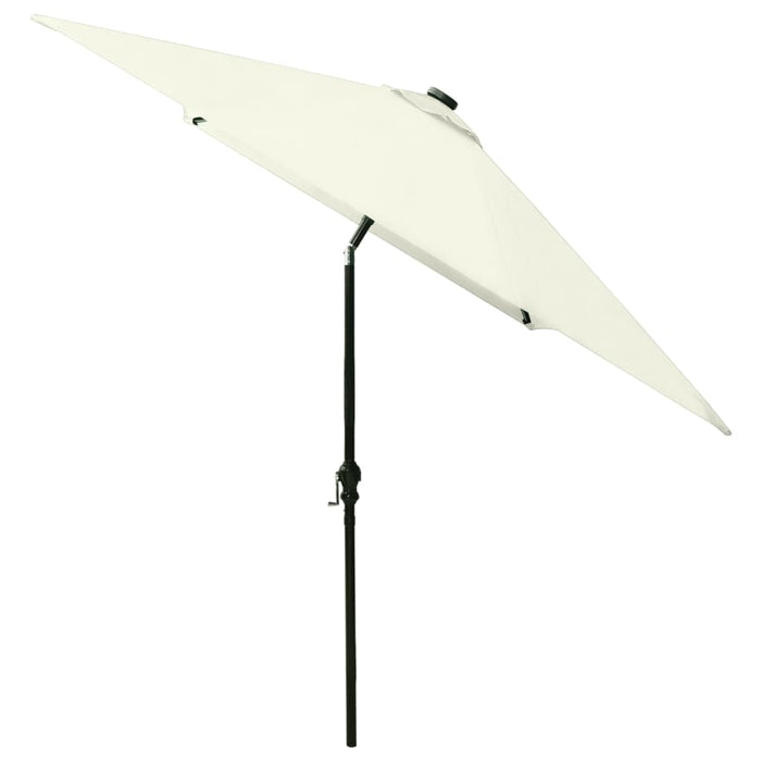 Umbrelă de soare cu stâlp din oțel & LED-uri, nisipiu, 2x3 m - WALTI WALTI