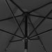 Umbrelă de soare cu LED-uri și stâlp din oțel, antracit, 2x3 m - WALTI WALTI