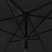 Umbrelă de soare cu stâlp din oțel & LED-uri, negru, 2x3 m - WALTI WALTI