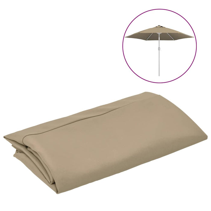 Pânză de schimb umbrelă de soare de exterior gri taupe 300 cm - WALTI WALTI