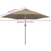 Pânză de schimb umbrelă de soare de exterior gri taupe 300 cm - WALTI WALTI