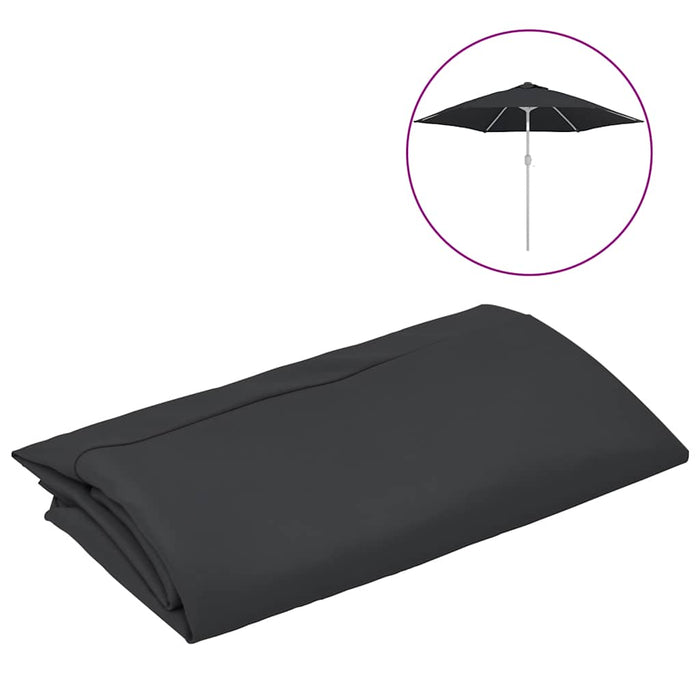 Pânză de schimb umbrelă de soare de exterior, negru, 300 cm - WALTI WALTI