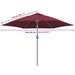 Pânză de schimb umbrelă de soare de exterior roșu bordo 300 cm - WALTI WALTI