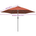 Pânză de schimb umbrelă de soare de exterior cărămiziu 300 cm - WALTI WALTI