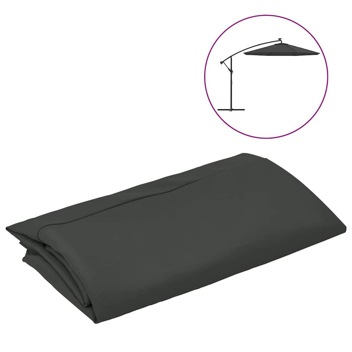 Pânză de schimb umbrelă de soare consolă, antracit, 300 cm - WALTI WALTI