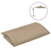 Pânză de schimb umbrelă de soare, gri taupe, 300 cm - WALTI WALTI