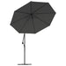 vida XL Pânză de schimb umbrelă de soare consolă, antracit, 350 cm - WALTI WALTI