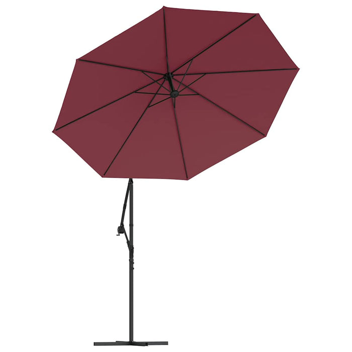 vida XL Pânză de schimb umbrelă de soare consolă, roșu bordo, 350 cm - WALTI WALTI