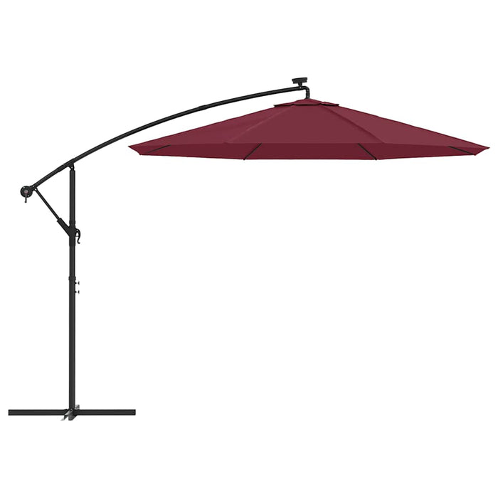 vida XL Pânză de schimb umbrelă de soare consolă, roșu bordo, 350 cm - WALTI WALTI