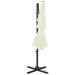 Umbrelă de soare 4 niveluri, stâlp aluminiu, nisipiu 250x250 cm - WALTI WALTI