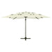 Umbrelă de soare 4 niveluri, stâlp aluminiu, nisipiu 250x250 cm - WALTI WALTI