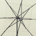 Umbrelă de soare 4 niveluri, stâlp aluminiu, nisipiu 250x250 cm - WALTI WALTI