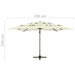 Umbrelă de soare 4 niveluri, stâlp aluminiu, nisipiu 250x250 cm - WALTI WALTI
