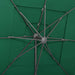 Umbrelă de soare 4 niveluri, stâlp aluminiu, verde, 250x250 cm - WALTI WALTI