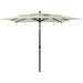 Umbrelă de soare 3 niveluri, stâlp aluminiu, nisipiu, 2,5x2,5 m - WALTI WALTI
