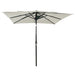 Umbrelă de soare 3 niveluri, stâlp aluminiu, nisipiu, 2,5x2,5 m - WALTI WALTI