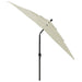 Umbrelă de soare 3 niveluri, stâlp aluminiu, nisipiu, 2,5x2,5 m - WALTI WALTI